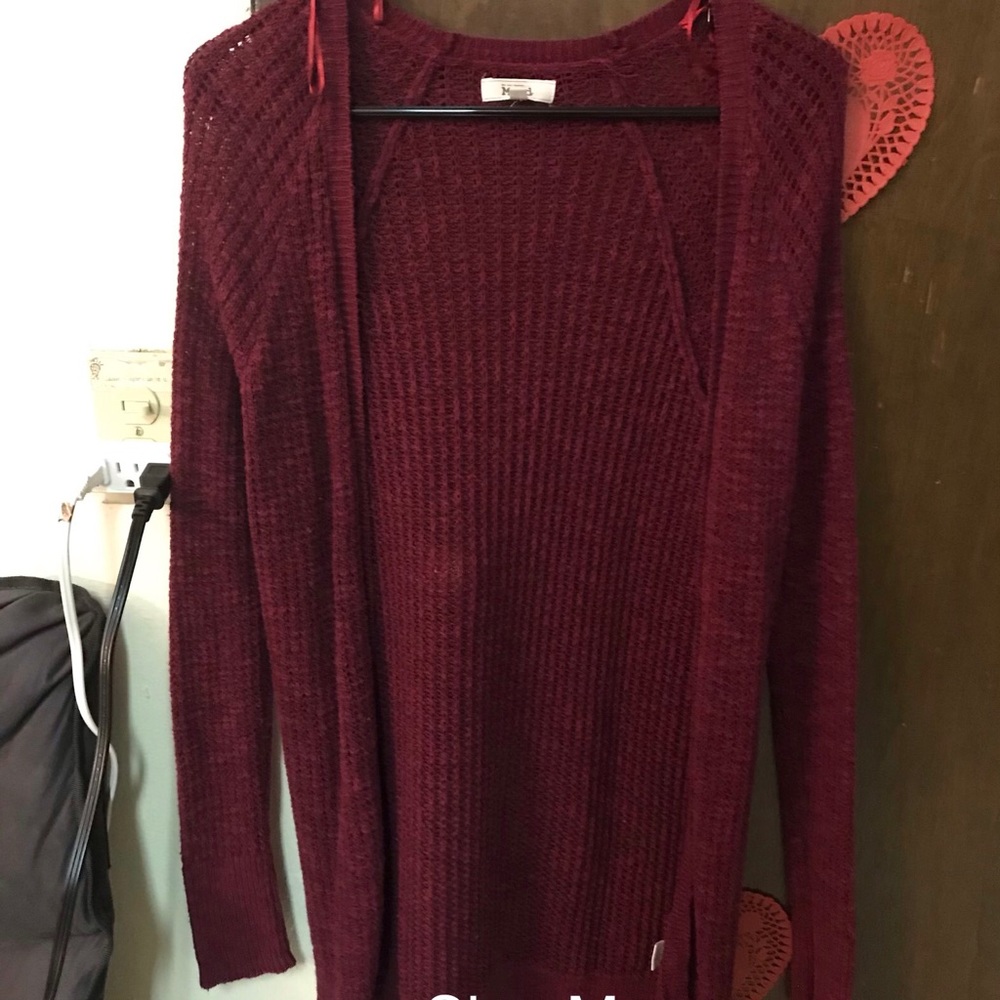 Maroon Cardigan